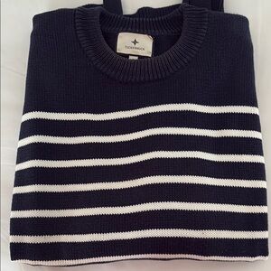 Tuckernuck Navy/White Stripe Bar Harbor Sweater
